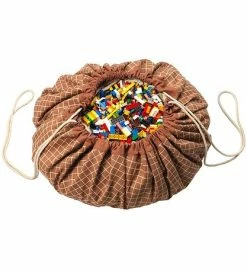 Bedste salg 🔔 Play&Go Legetæppe - Ø140 - Grid Brown ⌛ -Billig legetoej butik DV436 2