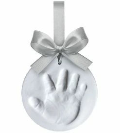 Billig ⭐ Dooky Ophæng - Happy Hands Ornament Kit - Silver Ribbon 🔥