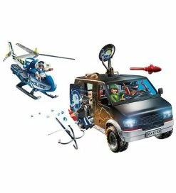 Brandudsalg 🔔 Playmobil City Action - Politihelikopter: Forfølgelse Af Flugtbi 🧨