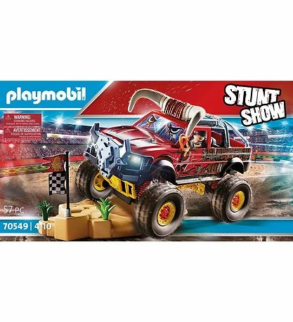 Ny 👏 Playmobil Stuntshow - Monster Truck Med Horn - 70549 - 57 Dele 👏 2 Ny 👏 Playmobil Stuntshow - Monster Truck Med Horn - 70549 - 57 Dele 👏 - Billede 2