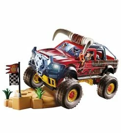Ny 👏 Playmobil Stuntshow - Monster Truck Med Horn - 70549 - 57 Dele 👏