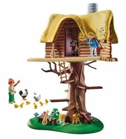 Engros 🎁 Playmobil Asterix - Trubadurix Med Træhytte - 71016 - 96 Dele 😍