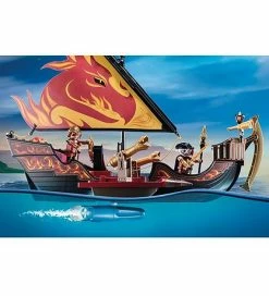 Bedste salg ✨ Playmobil Novelmore - Burnham Raiders Ildskib - 70641 - 55 Dele 👍 -Billig legetoej butik DV927 3
