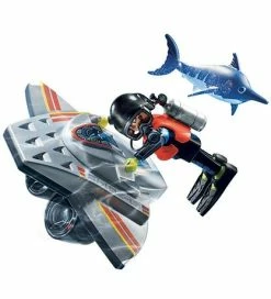 Bedste handel 🎉 Playmobil City Action - Skibsredning: Dykkerscooter Med Rednings 🔔
