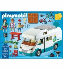 Promo ⭐ Playmobil Family Fun - Autocamper - 70088 - 135 Dele 🔔 -Billig legetoej butik DV944 2