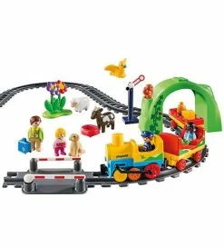 Kupon 🎉 Playmobil 1.2.3 - Mit Første Togsæt - 70179 - 36 Dele 🔔