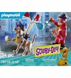 Ny 🥰 Playmobil Scooby-Doo - Eventyr Med Ghost Clown - 70710 - 34 Dele 🎉