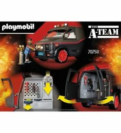 Flash udsalg 🌟 Playmobil - The A-Team Van - 70750 - 69 Dele 👍 -Billig legetoej butik DV964 2