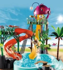 Rabat 🌟 Playmobil Family Fun - Badeland Med Rutsjebane - 70609 - 132 Del 😀 -Billig legetoej butik DV965 3