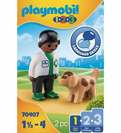 Outlet 👍 Playmobil 1.2.3 - Dyrlæge Med Hund - 70407 - 2 Dele 🧨 2 Outlet 👍 Playmobil 1.2.3 - Dyrlæge Med Hund - 70407 - 2 Dele 🧨 - Billede 2
