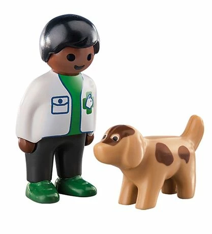 Outlet 👍 Playmobil 1.2.3 - Dyrlæge Med Hund - 70407 - 2 Dele 🧨 1 Outlet 👍 Playmobil 1.2.3 - Dyrlæge Med Hund - 70407 - 2 Dele 🧨