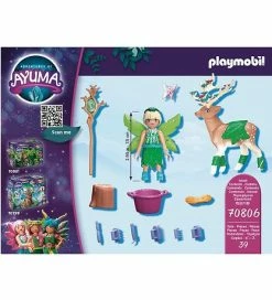 Brandudsalg 🛒 Playmobil Ayuma - Forest Fairy Med Totemdyr - 70806 - 39 Dele 🔔 -Billig legetoej butik DV970 2