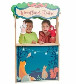 Bedste Pirce 🤩 Tender Leaf Trælegetøj - 2i1 Teater Og Købmandsbod 🔔 -Billig legetoej butik DW215 2