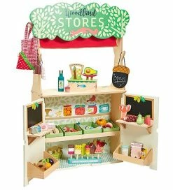 Bedste Pirce 🤩 Tender Leaf Trælegetøj - 2i1 Teater Og Købmandsbod 🔔