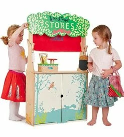 Bedste Pirce 🤩 Tender Leaf Trælegetøj - 2i1 Teater Og Købmandsbod 🔔 -Billig legetoej butik DW215 3