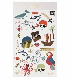Kupon 🧨 Meri Meri Tatoveringer - Large - Pirate 👏
