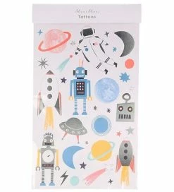 Rabat 🌟 Meri Meri Tatoveringer - Large - Space 👍