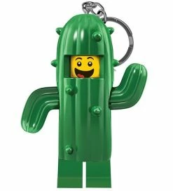 Bedste handel 🛒 LEGO Nøglering M. Lommelygte - Lego Cactus Boy 😍