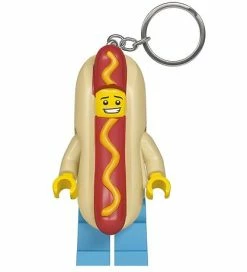 Flash udsalg ❤️ LEGO Nøglering M. Lommelygte - Lego Hot 🦮 Dog Man 😍