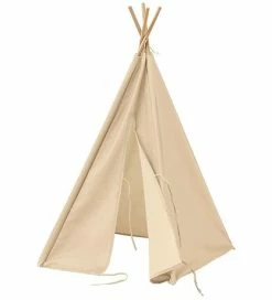 Bedste handel 😍 Kids Concept Legetelt - Mini Tipi - Beige 👏