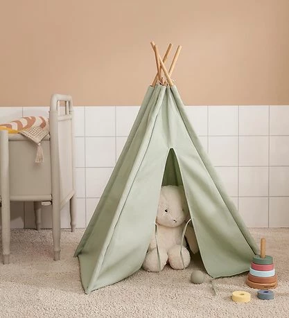 Flash udsalg ✨ Kids Concept Legetelt - Mini Tipi - Lysegrøn ⭐ 2 Flash udsalg ✨ Kids Concept Legetelt - Mini Tipi - Lysegrøn ⭐ - Billede 2