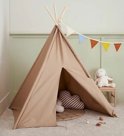 Engros 🎉 Kids Concept Legetelt - Tipi - Beige ⌛ 4 Engros 🎉 Kids Concept Legetelt - Tipi - Beige ⌛ - Billede 4