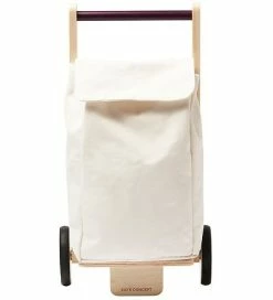 Rabat ✔️ Kids Concept Indkøbsvogn - Træ - Hvid ⭐