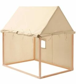 Tilbud 😉 Kids Concept Legetelt - Hus - Beige 😉 -Billig legetoej butik DW942 2