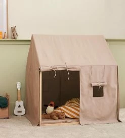 Tilbud 😉 Kids Concept Legetelt - Hus - Beige 😉 -Billig legetoej butik DW942 4