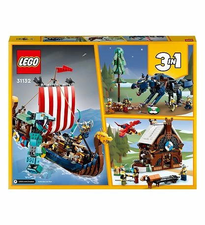 Købe 🎉 LEGO Creator - Vikingskib Og Midgårdsormen 31132 3-i-1 - 1192 De 😉 3 Købe 🎉 LEGO Creator - Vikingskib Og Midgårdsormen 31132 3-i-1 - 1192 De 😉 - Billede 3