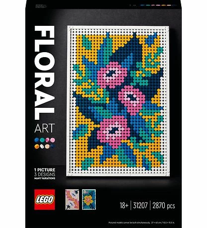Budget 😍 LEGO Art - Blomsterkunst 31207 - 2870 Dele 🎉 2 Budget 😍 LEGO Art - Blomsterkunst 31207 - 2870 Dele 🎉 - Billede 2