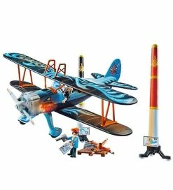 Bedste Pirce ⌛ Playmobil Air Stuntshow - Dobbeltdækker 🎁