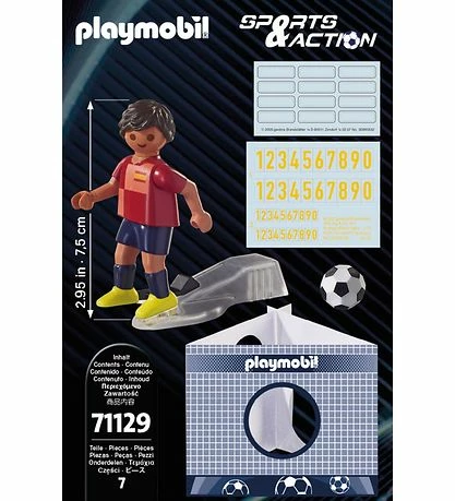 Rabat 🌟 Playmobil Sports & Action - Soccer Player - Spain - 71129 - 7 De 🤩 3 Rabat 🌟 Playmobil Sports & Action - Soccer Player - Spain - 71129 - 7 De 🤩 - Billede 3