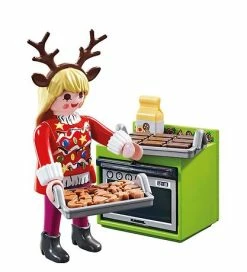 Købe 🎁 Playmobil SpecialPlus - Julebageri - 70877 - 14 Dele 😉