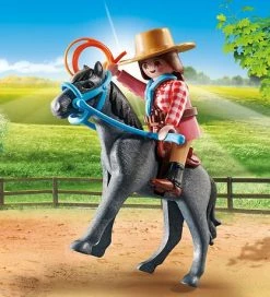 Budget 👏 Playmobil SpecialPlus - Westernrytterpige - 70602 - 10 Dele 🔔 -Billig legetoej butik DX437 3