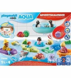 Engros 😀 Playmobil 1.2.3 Aqua Julekalender - Bathtime Fun - 71086 - 25 De 😍