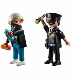 Bedste Pirce 🛒 Playmobil DuoPack - Politibetjent Og Sprøjte - 70822 - 10 Dele ❤️