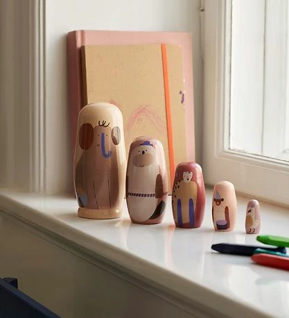 Promo ❤️ Ferm Living Figurer - Critter Nesting Dolls - Multi 😀 2 Promo ❤️ Ferm Living Figurer - Critter Nesting Dolls - Multi 😀 - Billede 2
