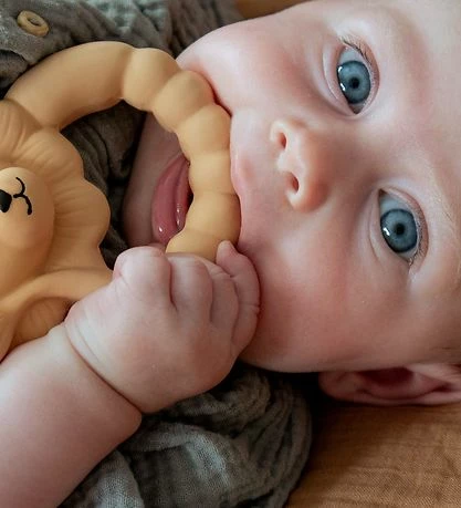 Outlet ⭐ Natruba Bidering - Naturgummi - Løve - Gul 👍 2 Outlet ⭐ Natruba Bidering - Naturgummi - Løve - Gul 👍 - Billede 2