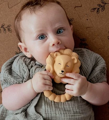 Outlet ⭐ Natruba Bidering - Naturgummi - Løve - Gul 👍 3 Outlet ⭐ Natruba Bidering - Naturgummi - Løve - Gul 👍 - Billede 3