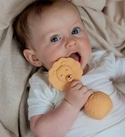 Promo ❤️ Natruba Rangle - Naturgummi - Løve - Gul 😀 -Billig legetoej butik DX641 2