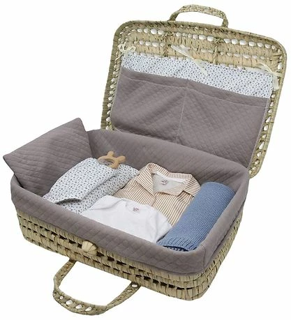 Tilbud 😍 Asi Dukketilbehør - Dukkekuffert - Vintage Print Grå Og Blå 😀 1 Tilbud 😍 Asi Dukketilbehør - Dukkekuffert - Vintage Print Grå Og Blå 😀