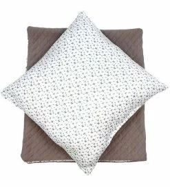 Outlet ✔️ Asi Dukketilbehør - Linned - Warm Grey And Vintage Print ✔️