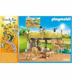 Promo ⭐ Playmobil Family Fun - Outdoor Lion Enclosure - 71192 - 58 Dele 🛒 -Billig legetoej butik DY123 2
