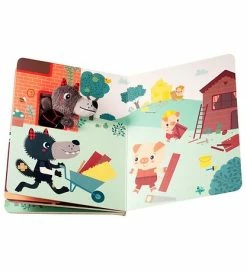 Flash udsalg 👏 Lilliputiens Aktivitetsbog - Louis The Wolf And The 3 Little Pig 💯 -Billig legetoej butik DY492 2