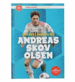 Købe 🌟 Forlaget Carlsen Bog - Læs Med Landsholdet - Andreas Skov Olsen ⌛