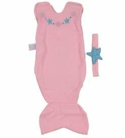 Bedste Pirce 👏 Tiny Treasures Dukketøj - Havfrue - Rosa 😀