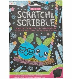 Bedste Pirce 😉 Ooly Scratch & Scribble Mini Sæt - Lil' Juicy 🧨