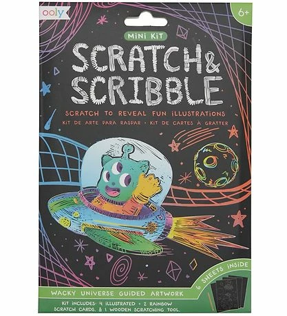 Kupon ✨ Ooly Scratch & Scribble Mini Sæt - Wacky Universe ✨ 1 Kupon ✨ Ooly Scratch & Scribble Mini Sæt - Wacky Universe ✨