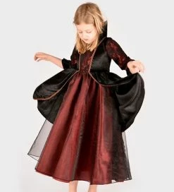 Bedste anmeldelser af ⭐ Den Goda Fen Udklædning - Vampyrkjole - Rød/Sort ❤️